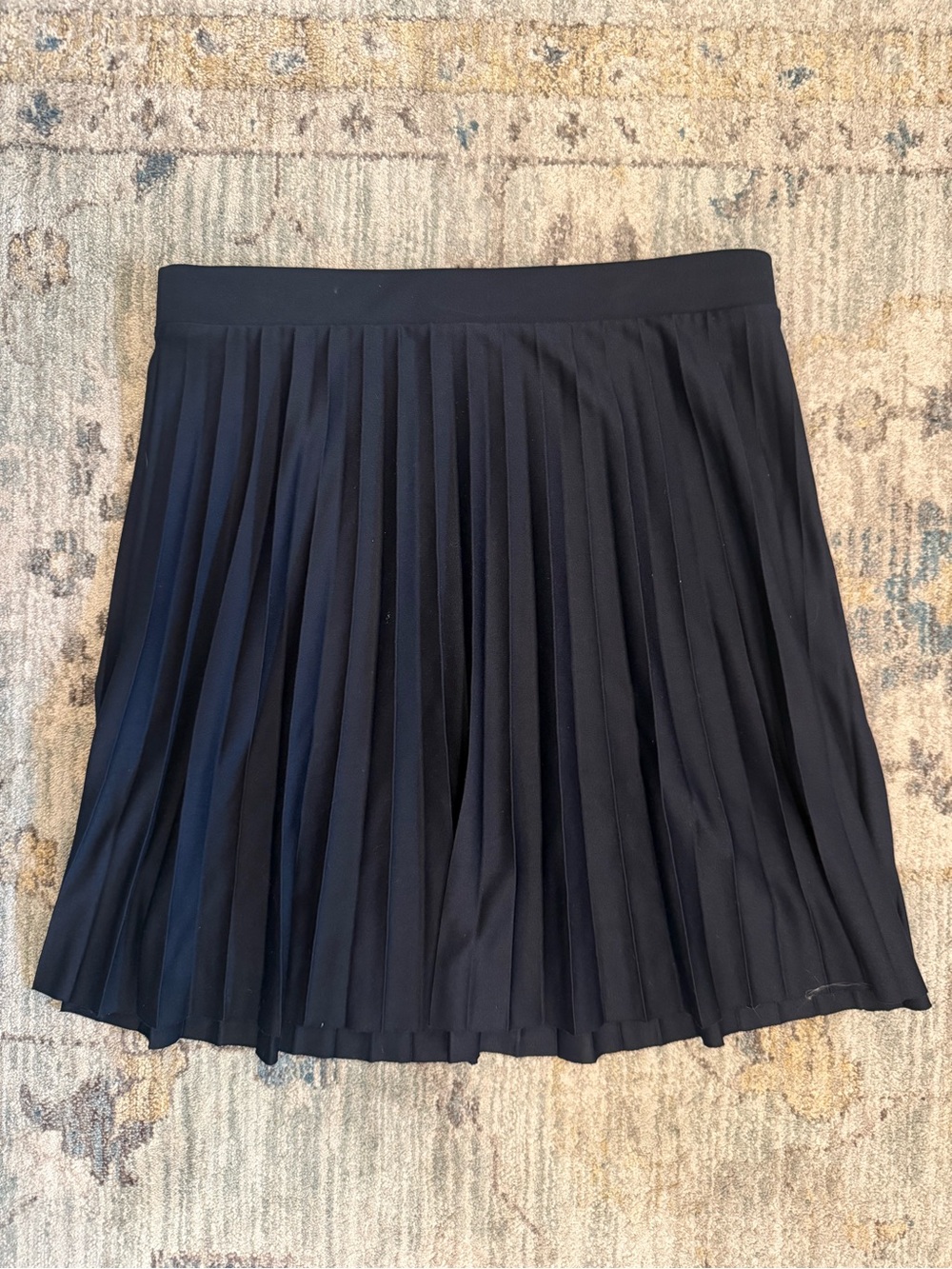 H&M Navy Pleated Mini Skirt - Size XS